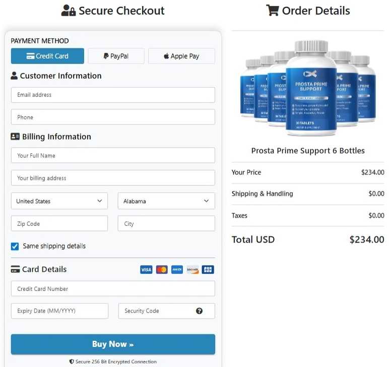 ProstaPrime Order Page